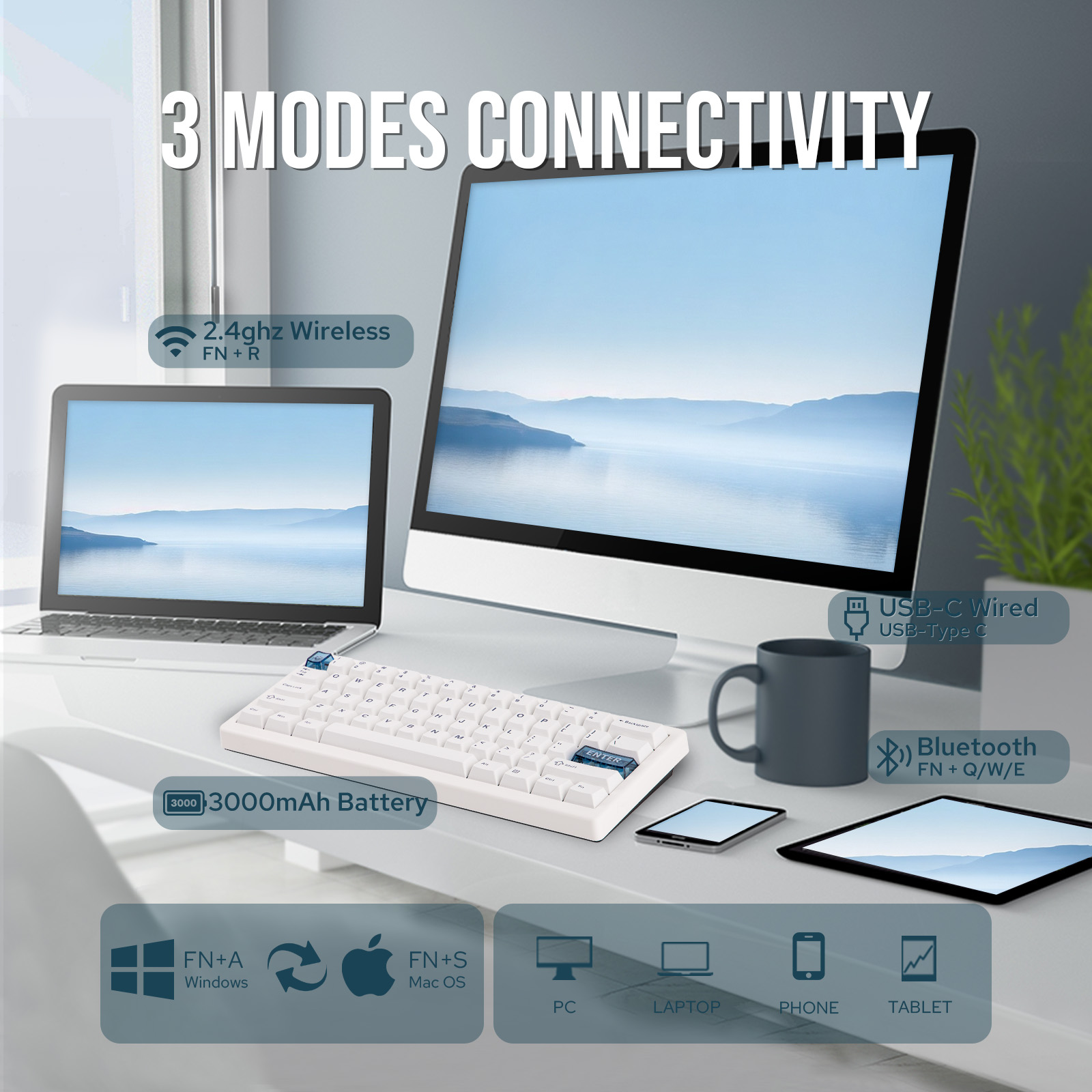 CIDOO QK61 V2 VIA-Programmable 60% Gasket Structure