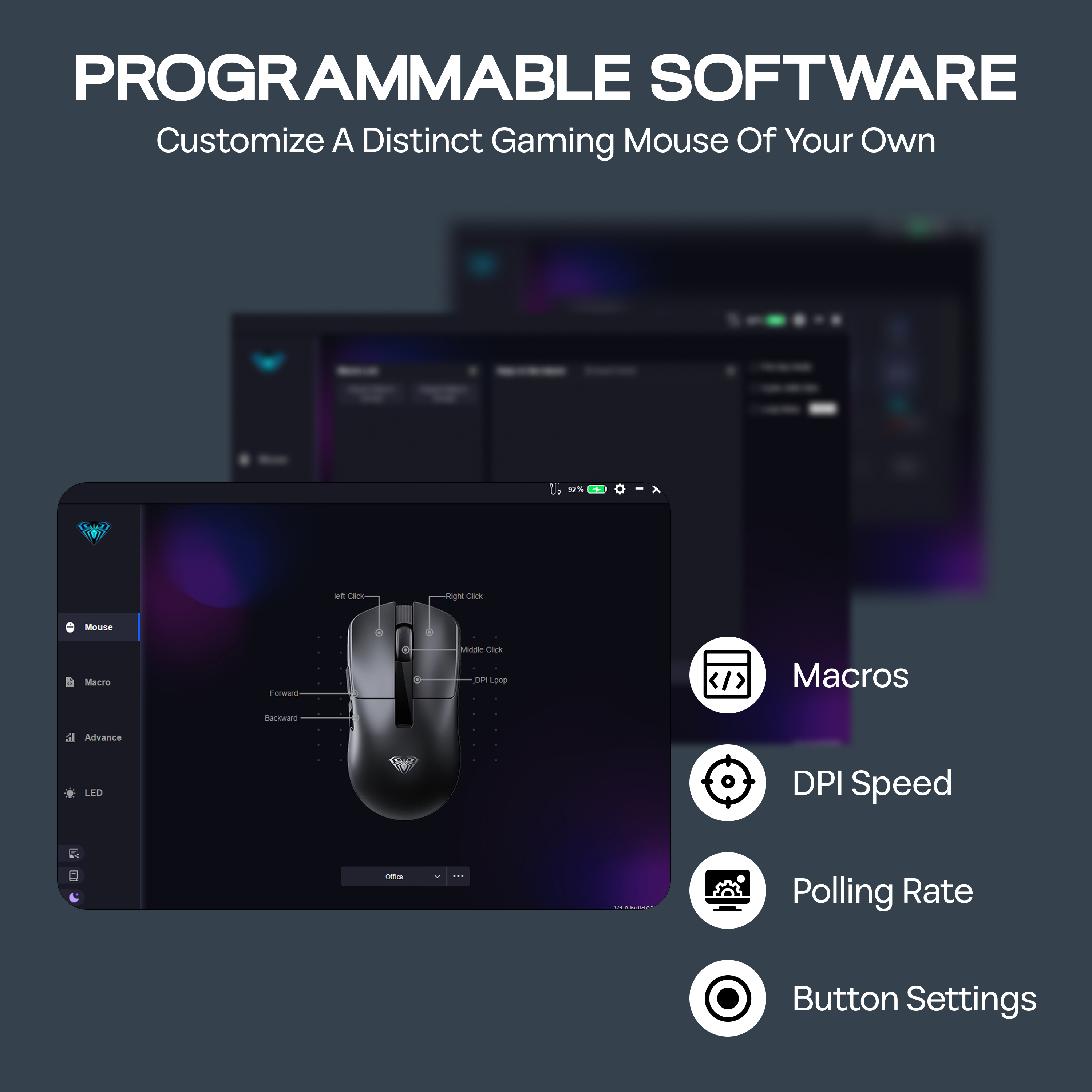 AULA SC590 PRO 유선/블루투스/2.4GHz 무선 게이밍 마우스