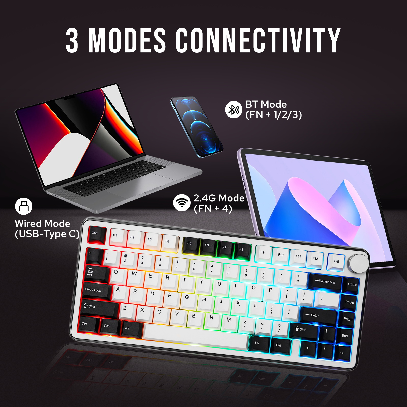 KiiBOOM Breeze 75 75% Aluminium & Acrylic Hot
