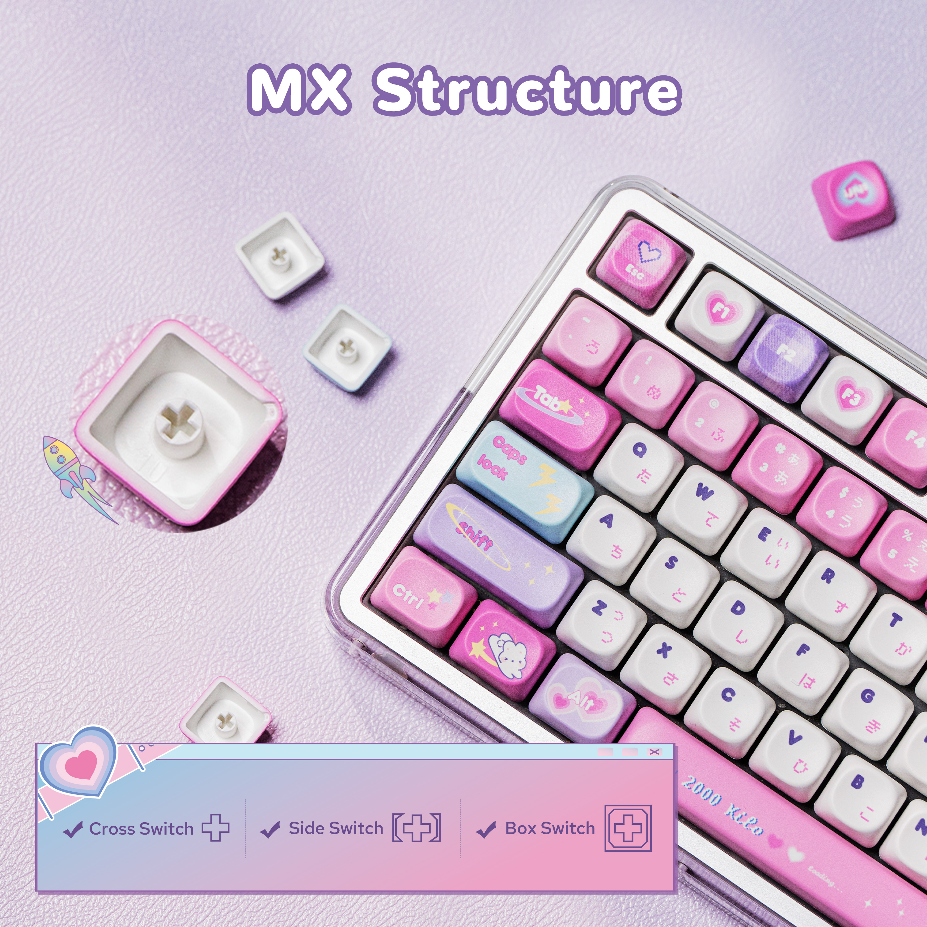 KiiBOOM x Elyxirine Digital Dreams: Pastelowy klawisz
