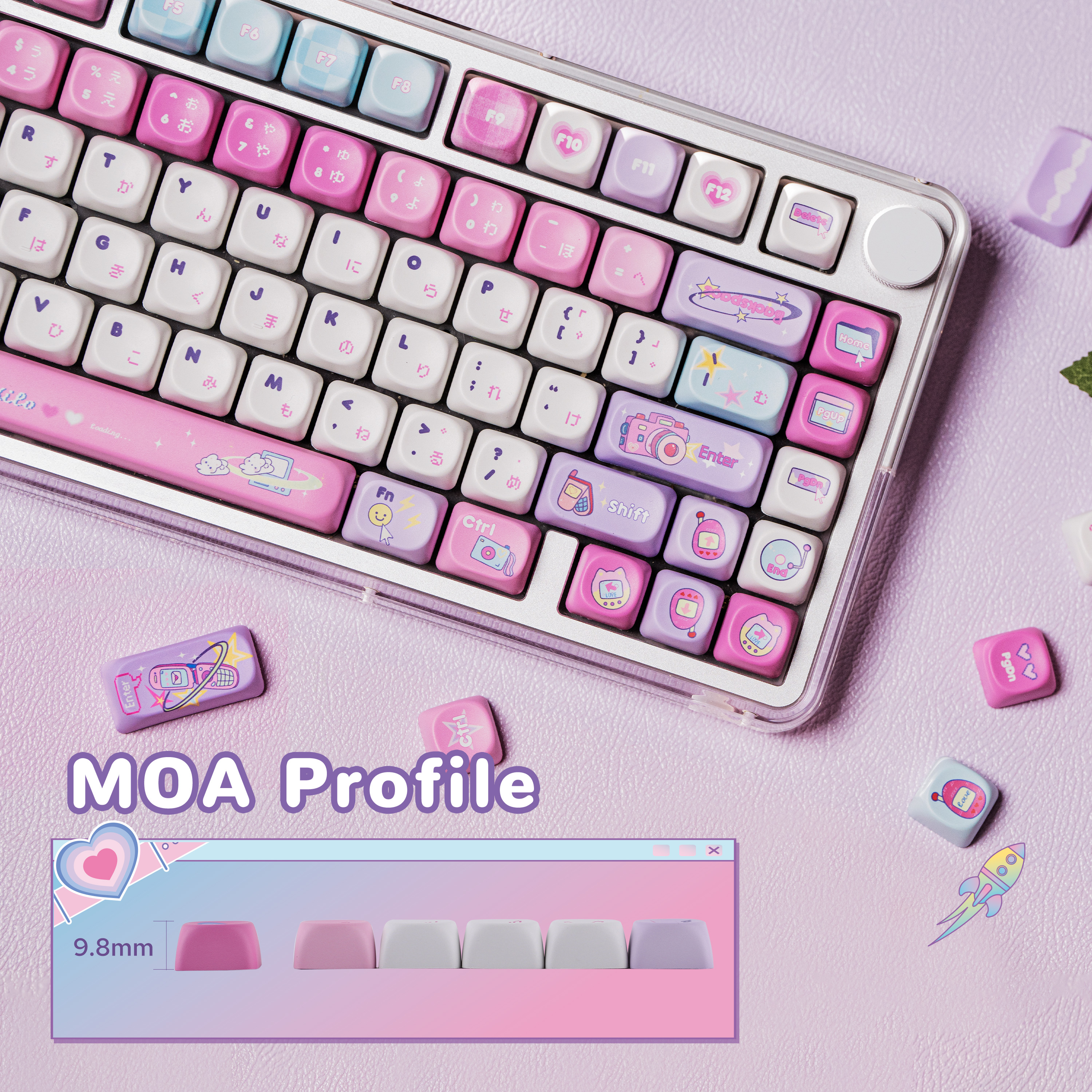 KiiBOOM x Elyxirine Digital Dreams: Pastelowy klawisz