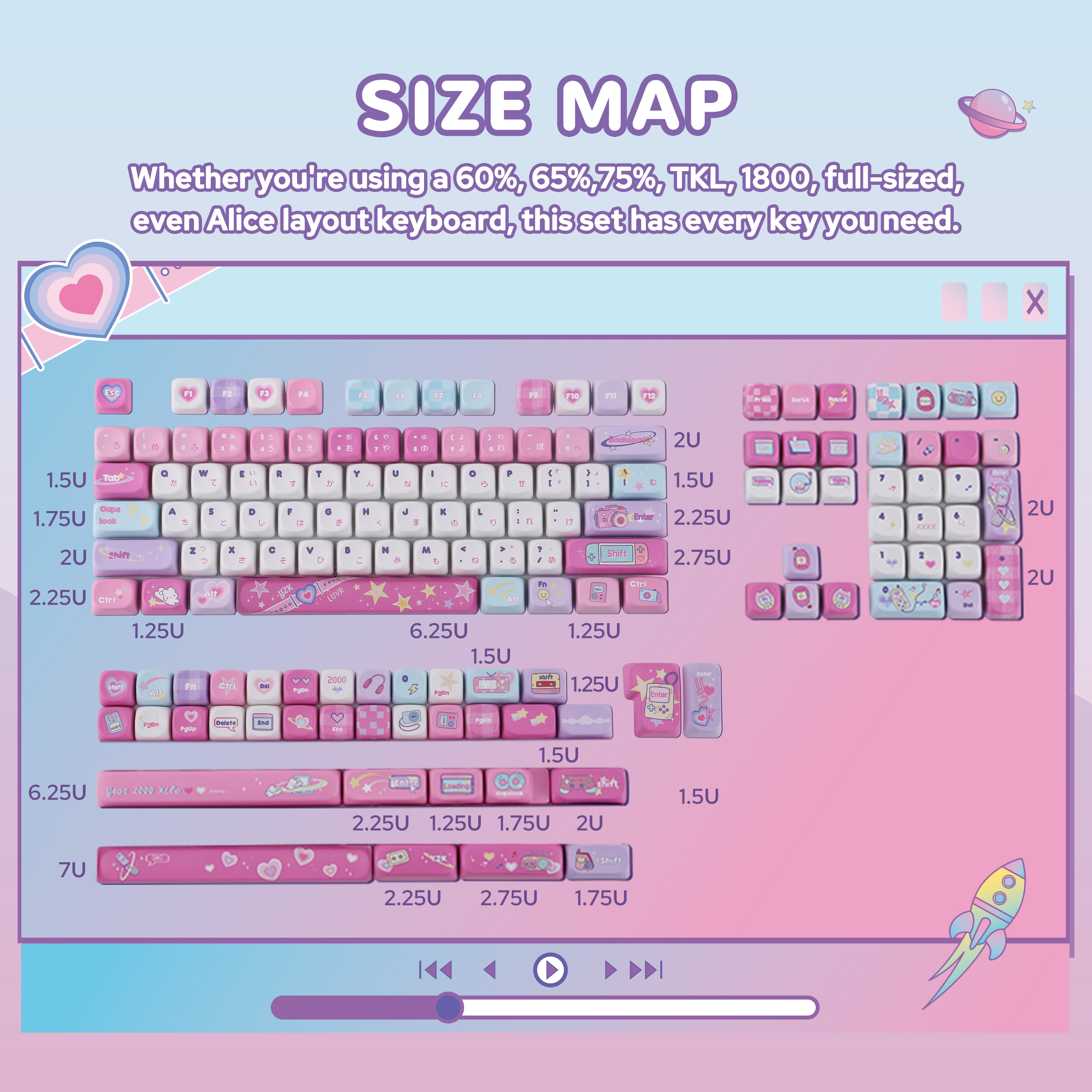 KiiBOOM x Elyxirine Digital Dreams: Pastelowy klawisz