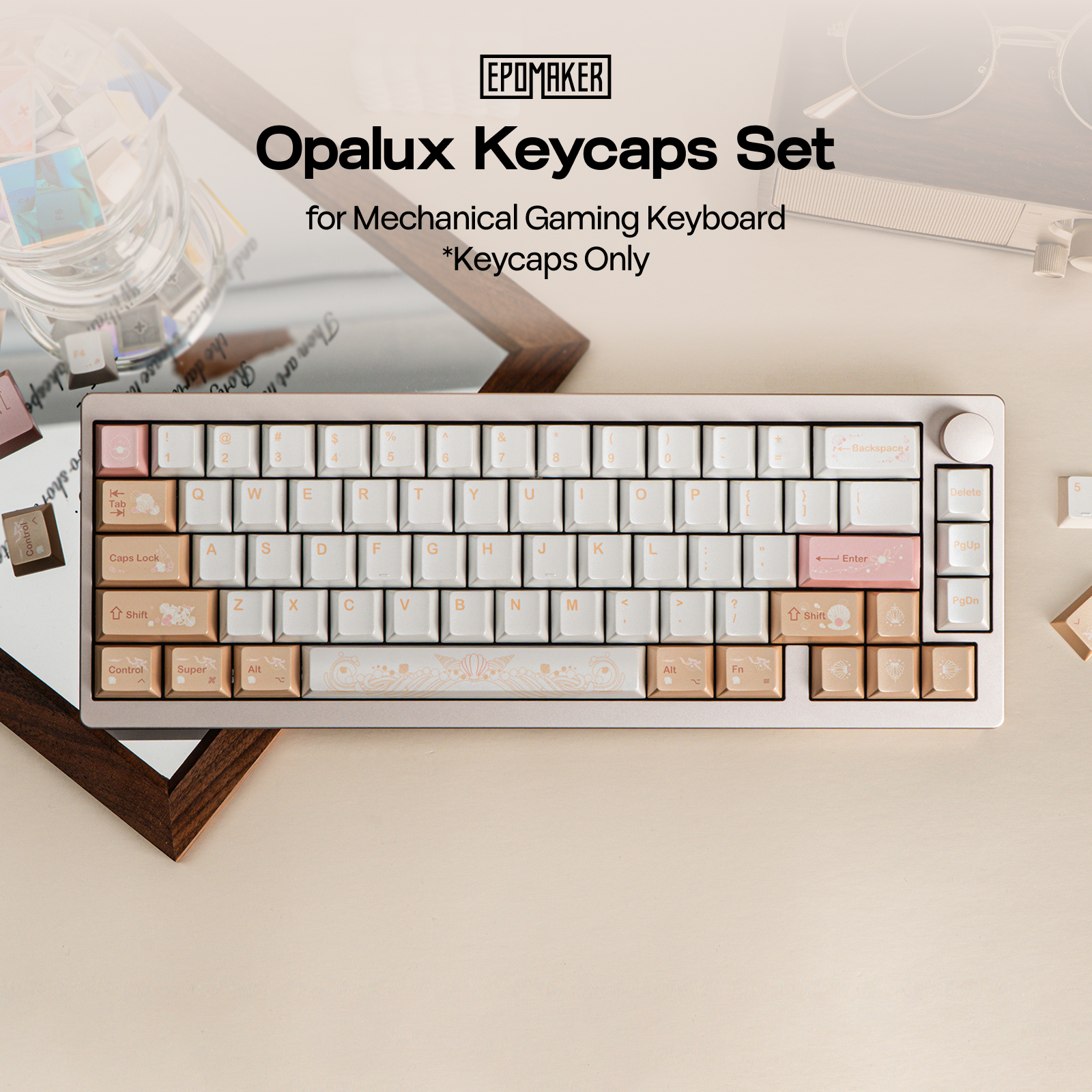 Комплект клавиши EPOMAKER Opalux 134 с шарка на морска