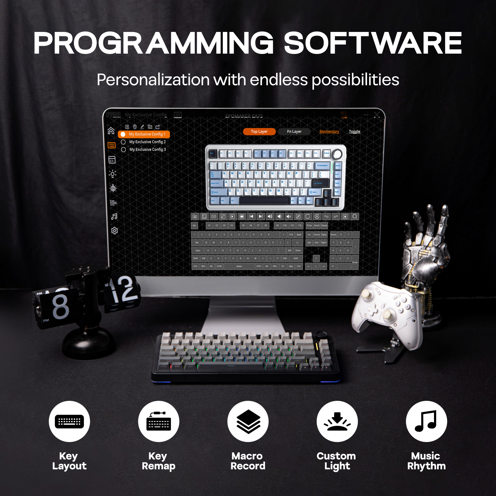EPOMAKER EA75 75% US QWERTY Layout Hot-Swap