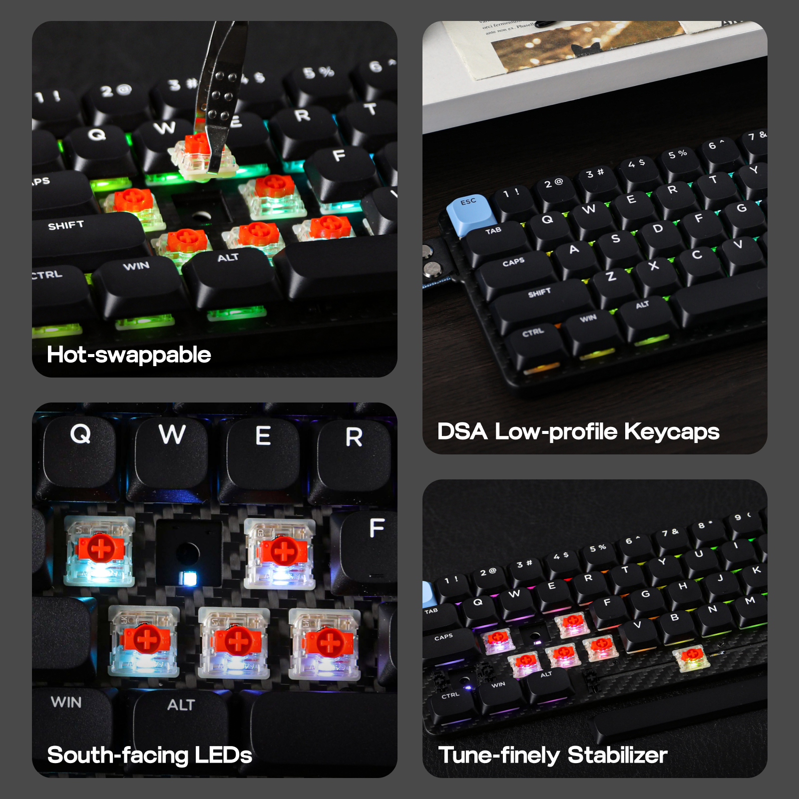 EPOMAKER Carbon60 60% QMK/ANSI VIA