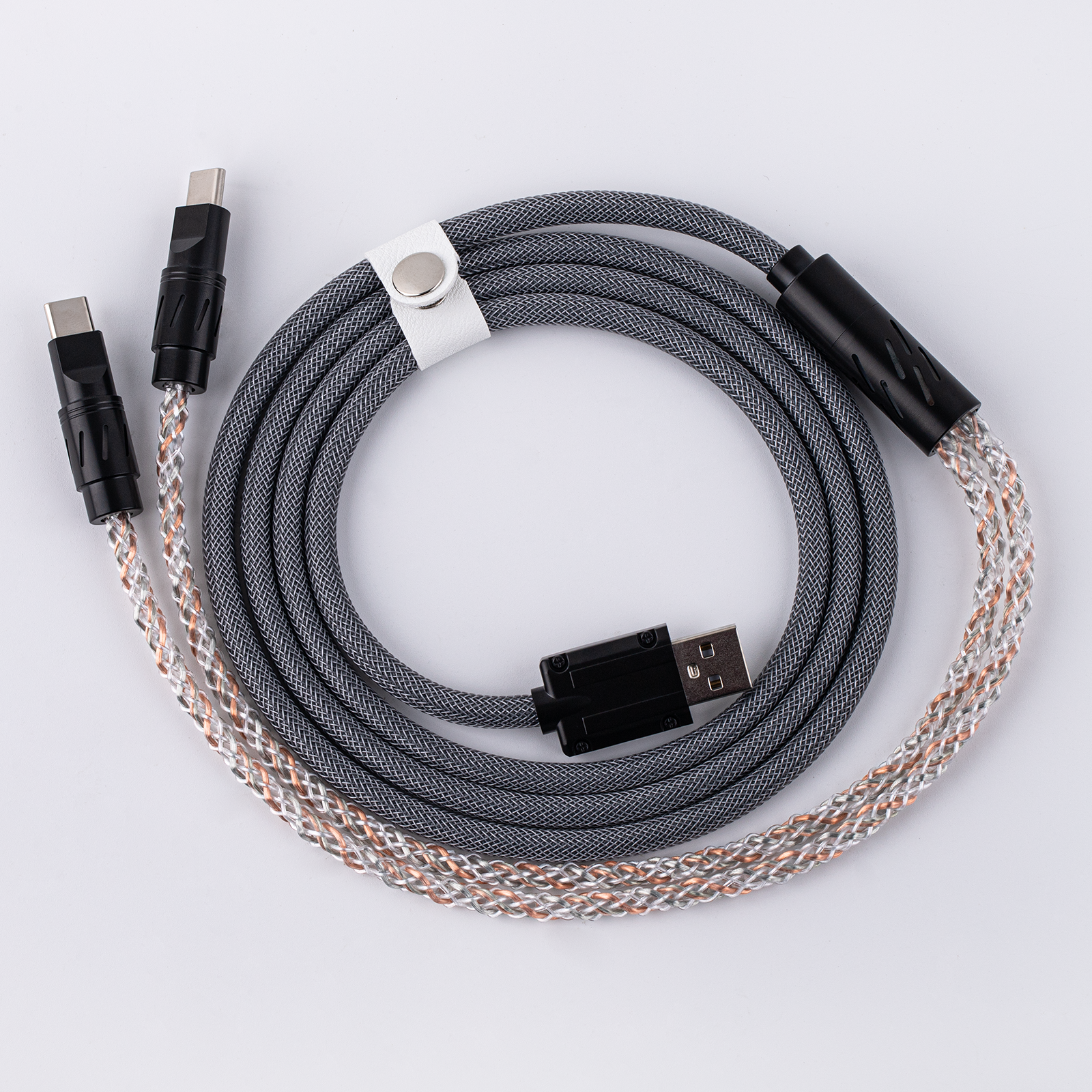 EPOMAKER Gloss 1.5m Dual-Device 2-in-1 Braided