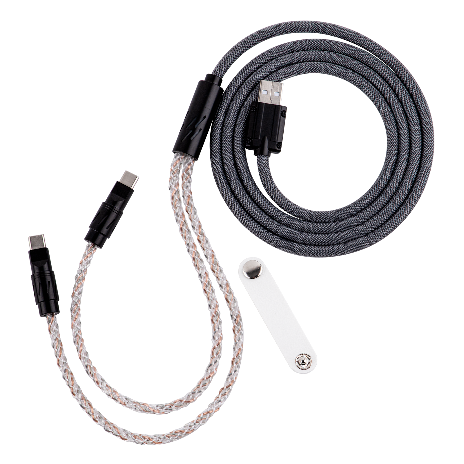 EPOMAKER Gloss 1.5m Dual-Device 2-in-1 Braided